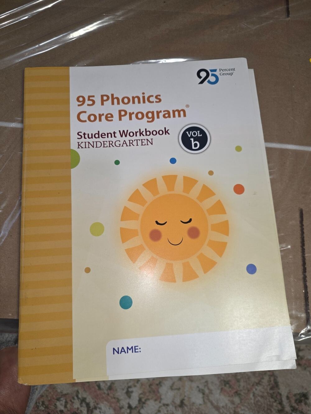 95 Phonics Core Program Student Workbook Kindergarten Vol. B
